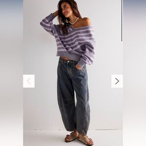 **NWT** We The Free Good Luck Mid-Rise Barrel Jeans